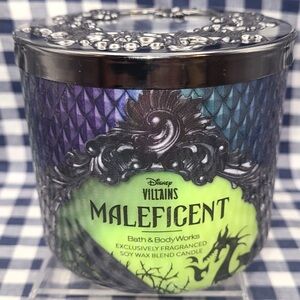BBW DISNEY VILLAINS MALEFICIENT THREE WICK CANDLE NWT
